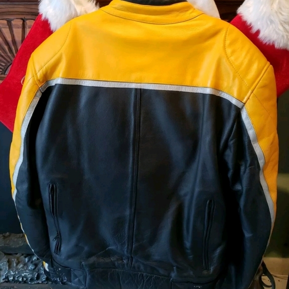 Pro-Rider Premium Leather Motorcycle Jacket Thinsulate Liner Removable Mens 50. - Picture 2 of 12